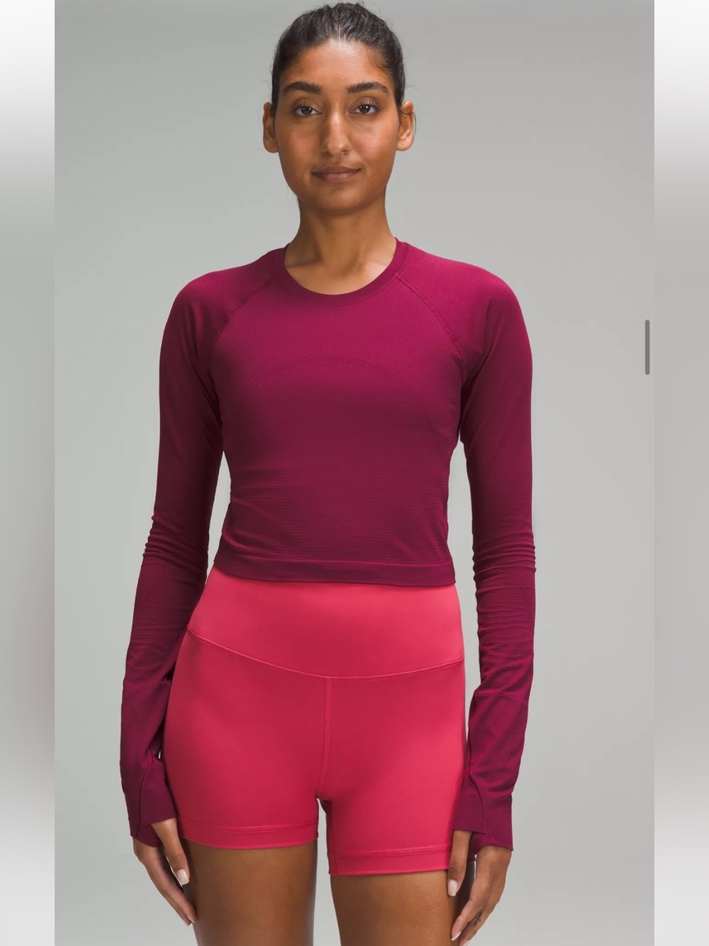 Lululemon Swiftly Tech Cropped Long-Sleeve Shirt 2.0